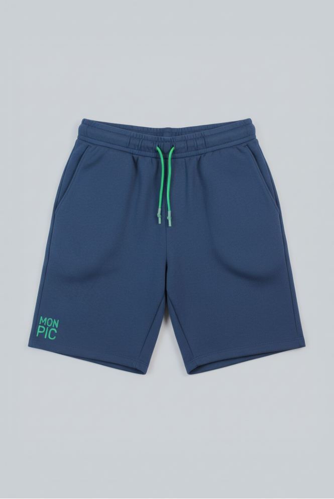short-mon-pic-homme bleu cordon vert