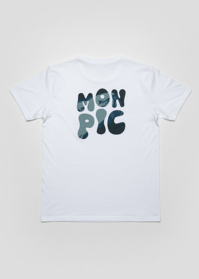 T-shirt blanc MON PIC made in france pic and love