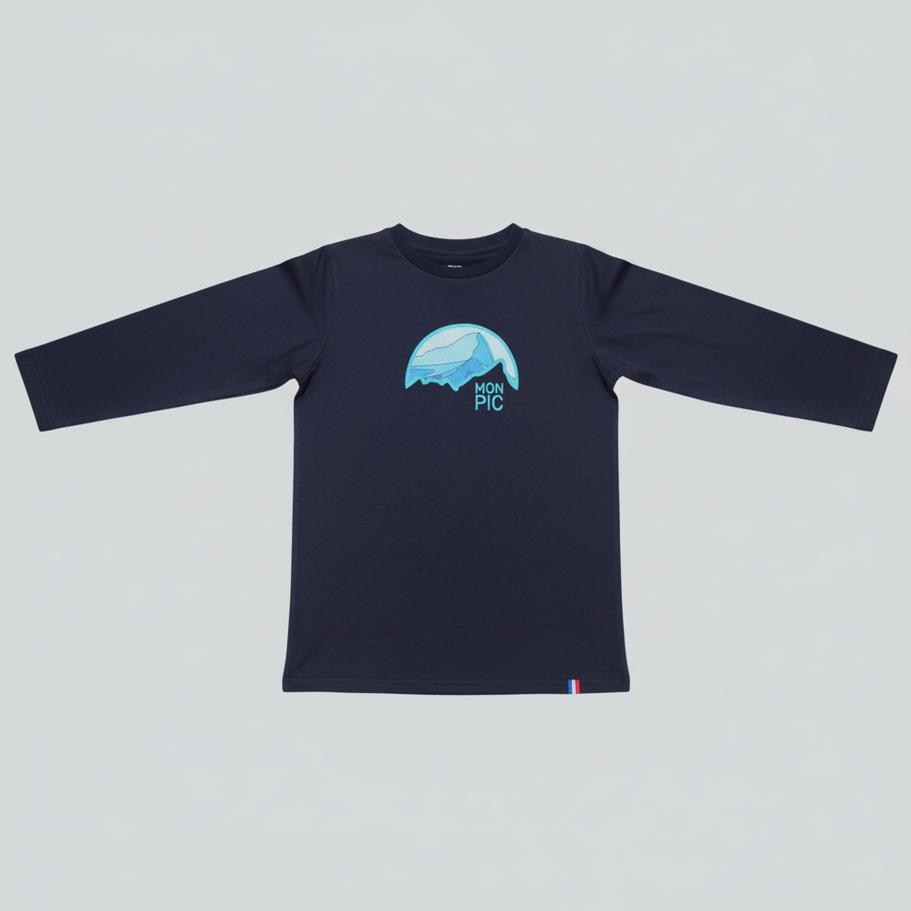 t-shirt garçon MON PIC manches made in france mon pic st loup