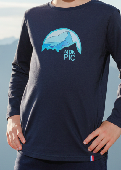 T-shirt manches longues MON PIC enfant made in france