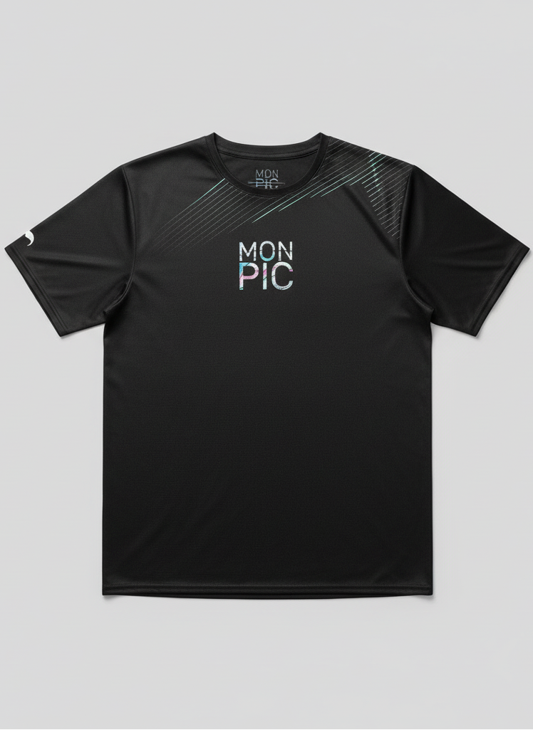t-shirt MON PIC no limit sur fond gris