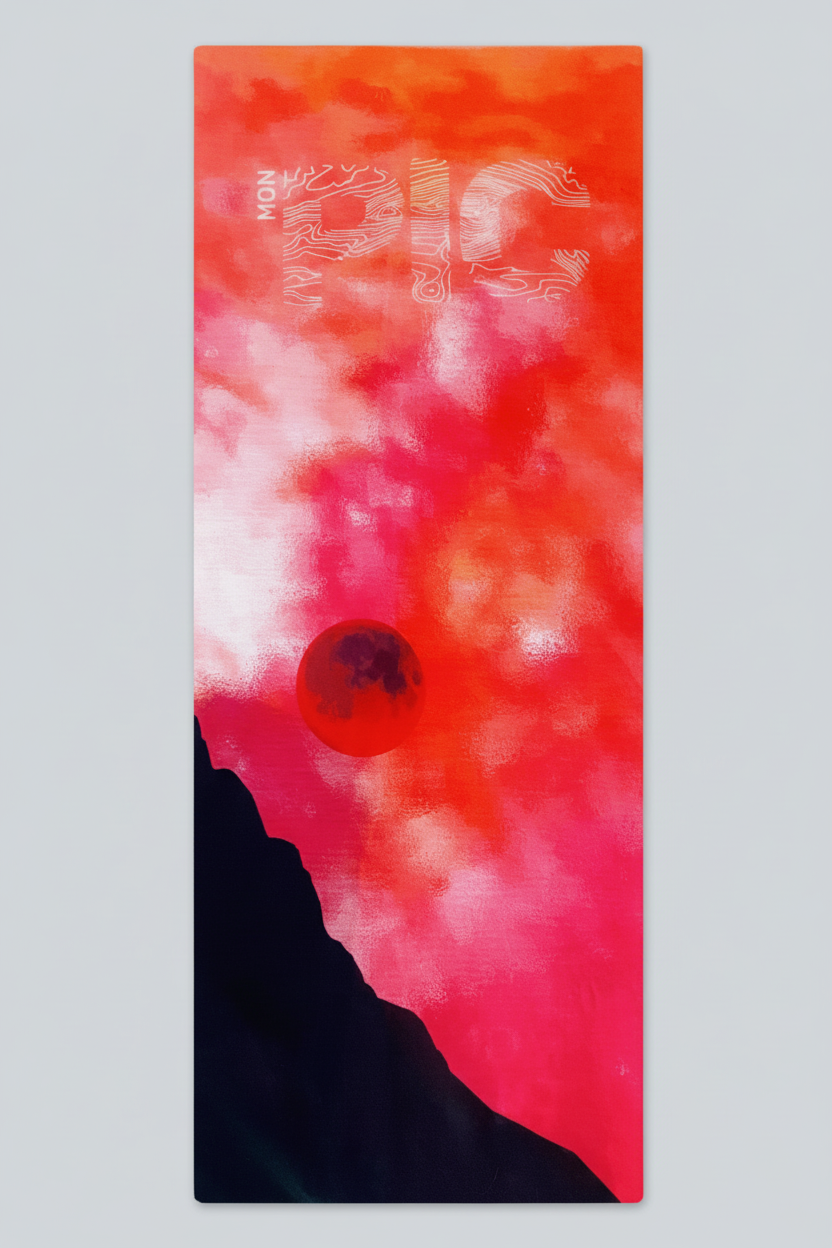Tour de cou MON PIC lune rouge – made in france